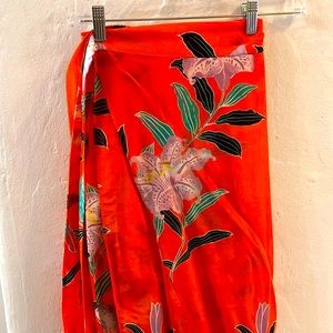 DVF maxi wrap skirt — perfect bathing suit cover!